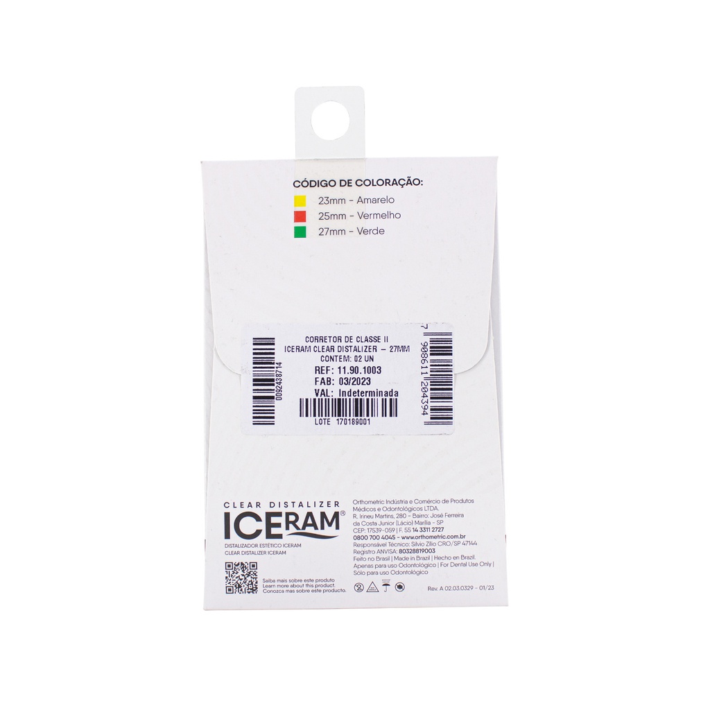 Distalizador Corrector ICeram Clear Orthometric