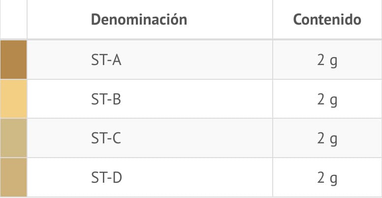 Maquillaje Stain universal colores Dentina K2 MyStains Yeti dental