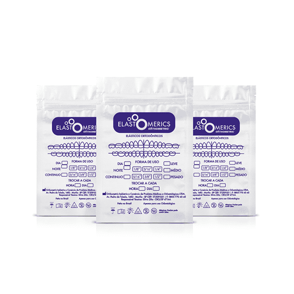 Elásticos Intraorales 1/8" Elastomerics  Orthometric