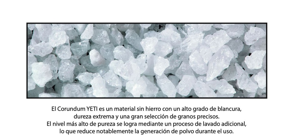 Óxido de Aluminio Corundum para arenadora Yeti dental