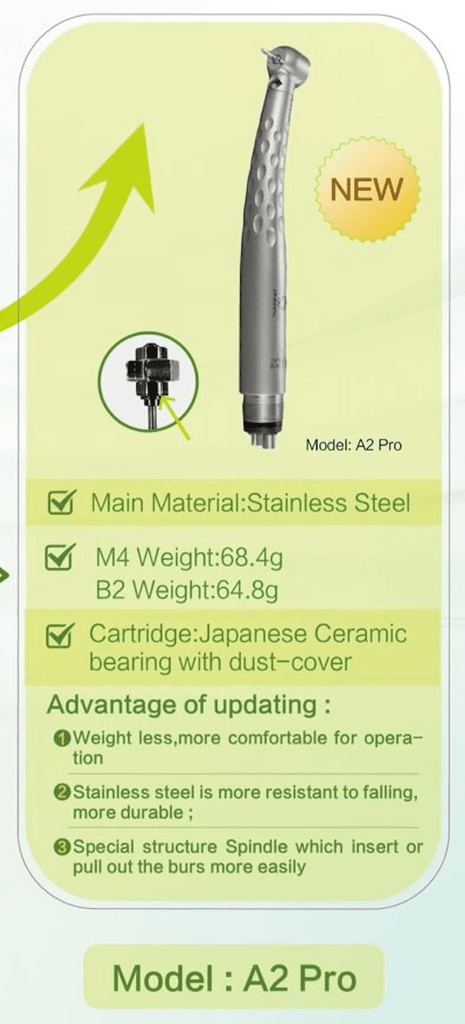 Turbina Push led TU-A2 Pro Appledental