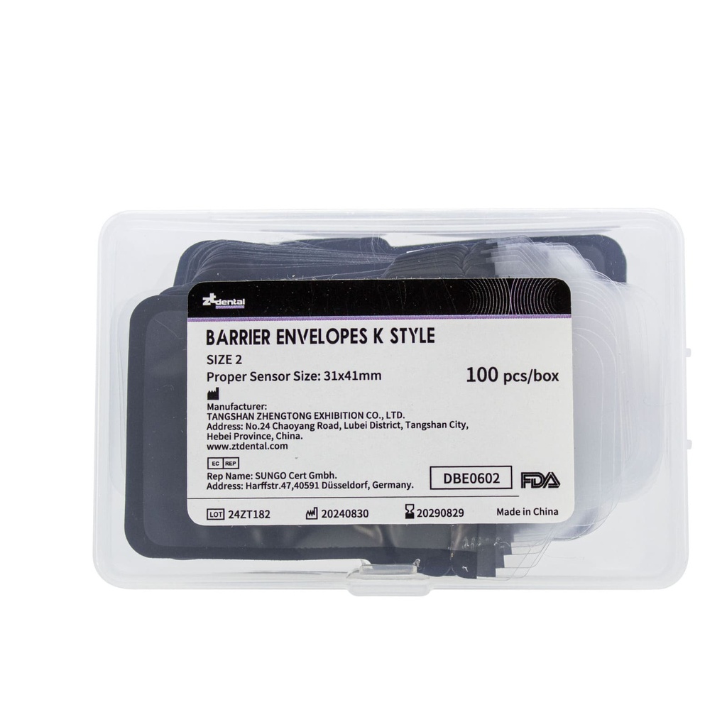 Protectores para Placas de Fosfato N°2 x 100 un Tipo Kavo ZT Dental