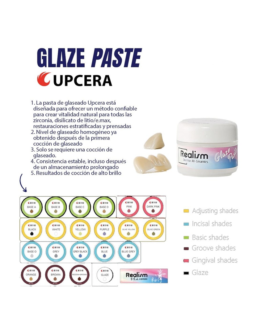 Set Maquillaje con glaze Universal Stain&amp;Glaze Professional Realism Upcera