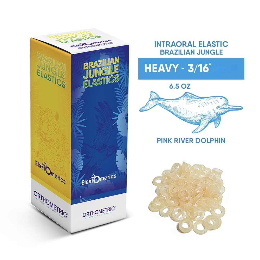 Elásticos Intraorales 3/16"  Brazilian jungle elastics Orthometric