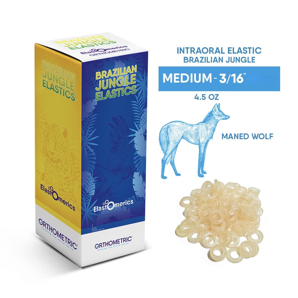 Elásticos Intraorales 3/16"  Brazilian jungle elastics Orthometric