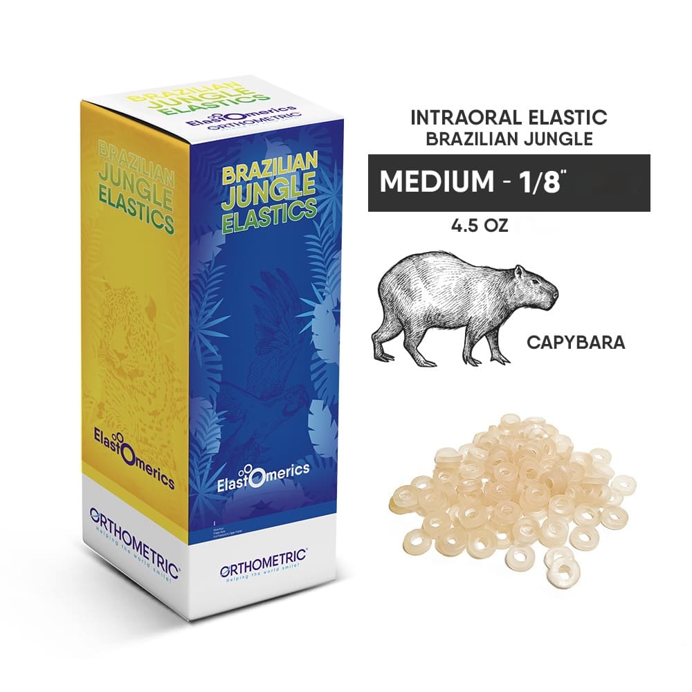 Elásticos Intraorales 1/8" Brazilian jungle elastics Orthometric