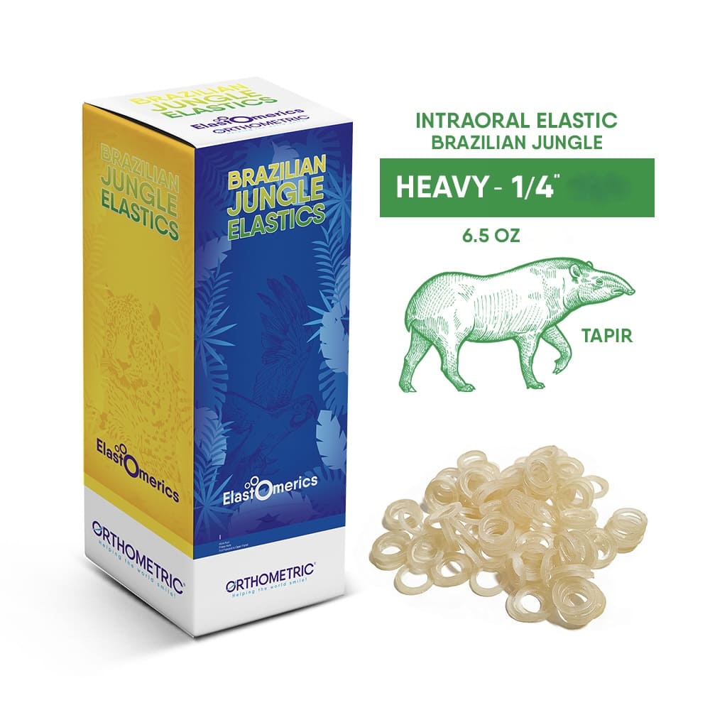 Elásticos Intraorales 1/4" Brazilian jungle elastics Orthometric