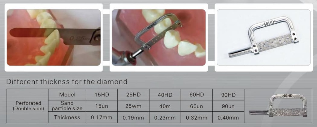 Kit Desgaste Interproximal IPR con contrángulo 4:1 Machtig