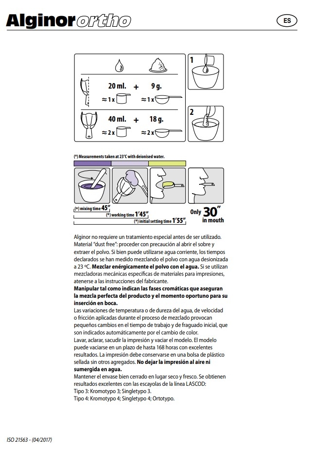 Alginato Alginor Ortho Lascod