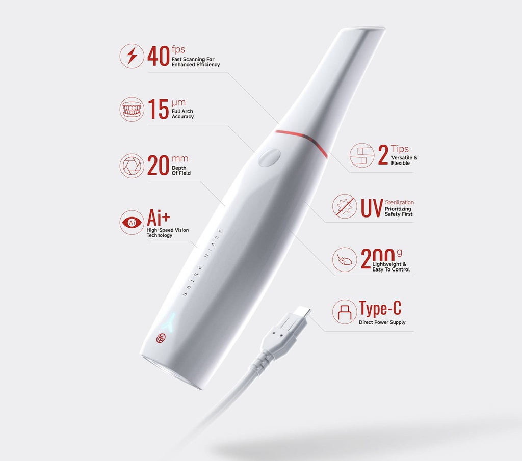 Scanner Intraoral 3D Smile 2 KP Woodpecker