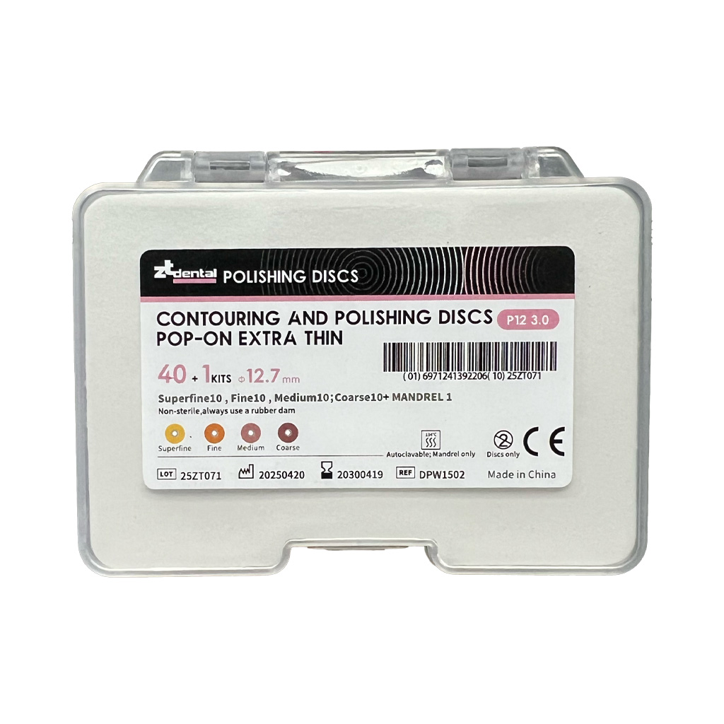 Set de 40 Discos para pulido + Porta disco Pop-On tipo 3M ZT Dental