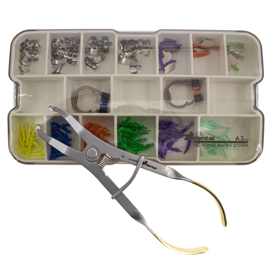 Set de 50 Bandas Matriz preformada con Anillo NiTi A3 tipo Garrison ZT Dental