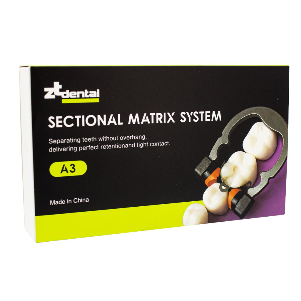 Set de 50 Bandas Matriz preformada con Anillo NiTi A3 tipo Garrison ZT Dental