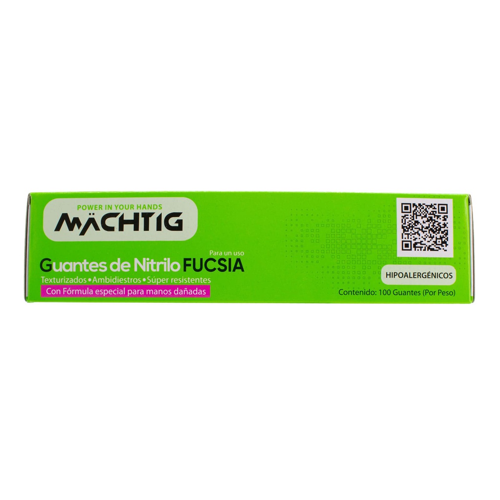 Guantes de Nitrilo Fucsia Machtig