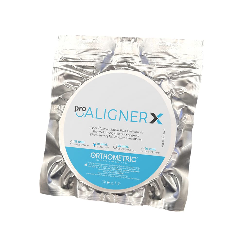 Placas láminas termoformables para Alineadores PETG Pro-AlignerX redonda 1 x 125 mm Orthometric