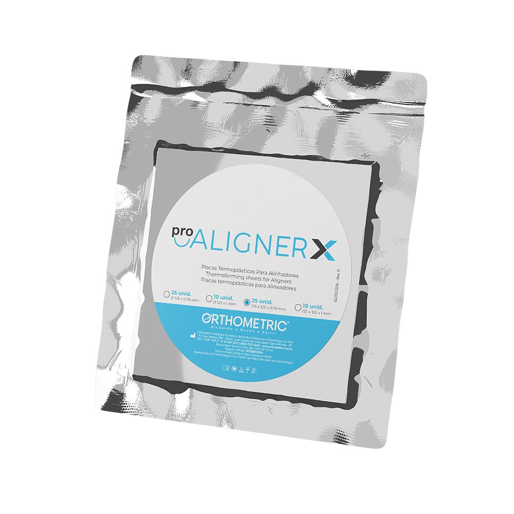 Placas láminas termoformables para Alineadores PETG Pro-Align cuadrada 0,76 mm Orthometric