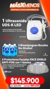 1 Ultrasonido UDS-K LED Woodpecker + 5 Bioenjuagues Bucales Sin Alcohol Xyntrus + 5 Protectores Faciales FACE SHIELD ANTI-FOG con 1 lámina Cotisen