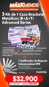 3 Kit de 1 Caso Brackets Metálicos (B+A+T) Advanced Series Orthometric + 1 Calibrador de Espacio Interproximal IPR Machtig
