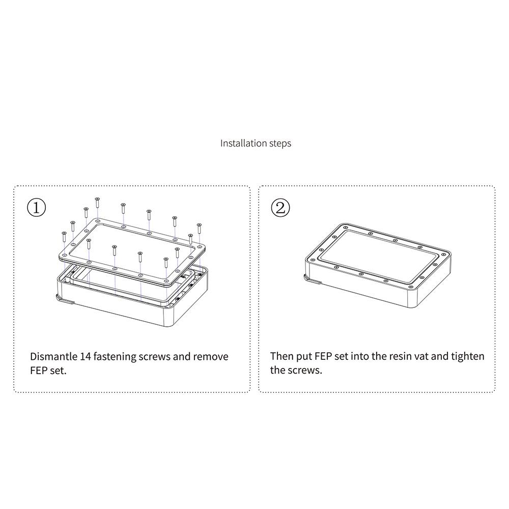 Lámina Film FEP con marco para Impresora Photon Mono Anycubic