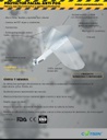 Protector Facial Face Shield Anti-Fog con 10 láminas Cotisen