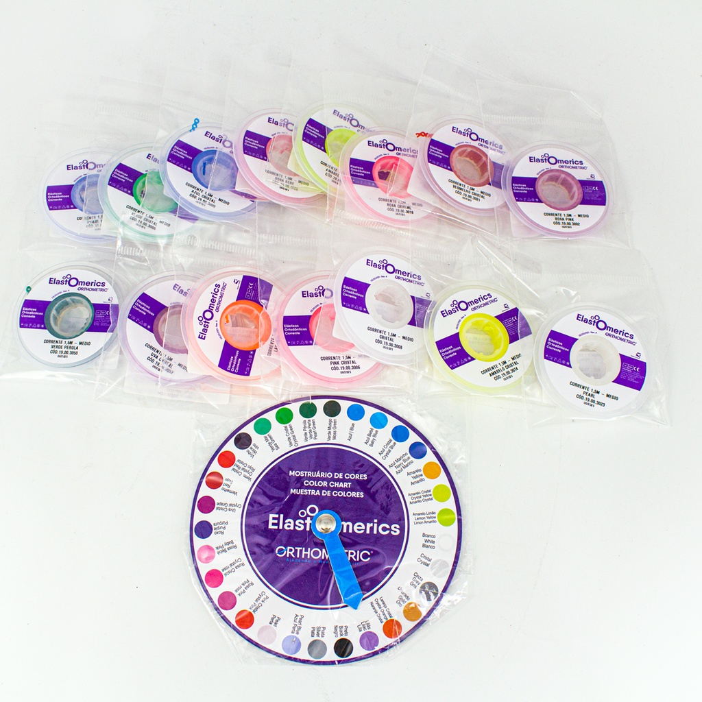 Kit Cadenas Elásticas en rollo "M" + Muestrario