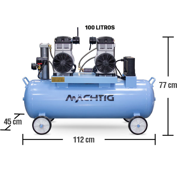 Compresor con secador CAD/CAM 2x2 HP JYK100T Machtig