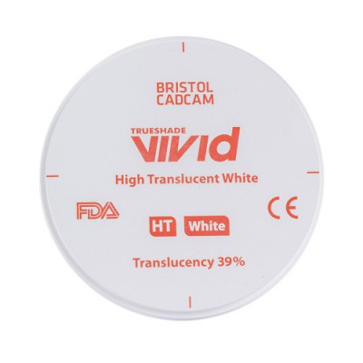 Disco de Zirconio Alta Translucidez HT White Vivid