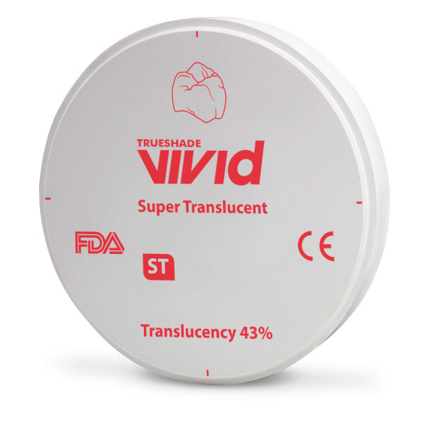 Disco de Zirconio Super Translucidez ST White Vivid