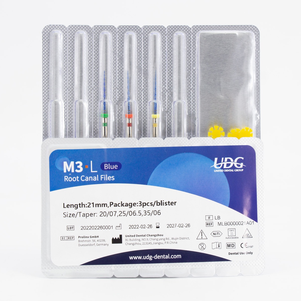 Limas Mecanizadas Niti M3-L Blue UDG