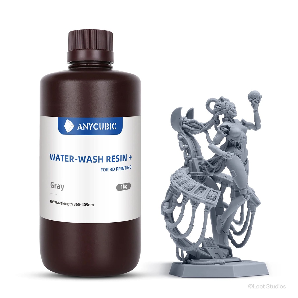 Resina para Impresora 3D LCD Water-Wash Anycubic