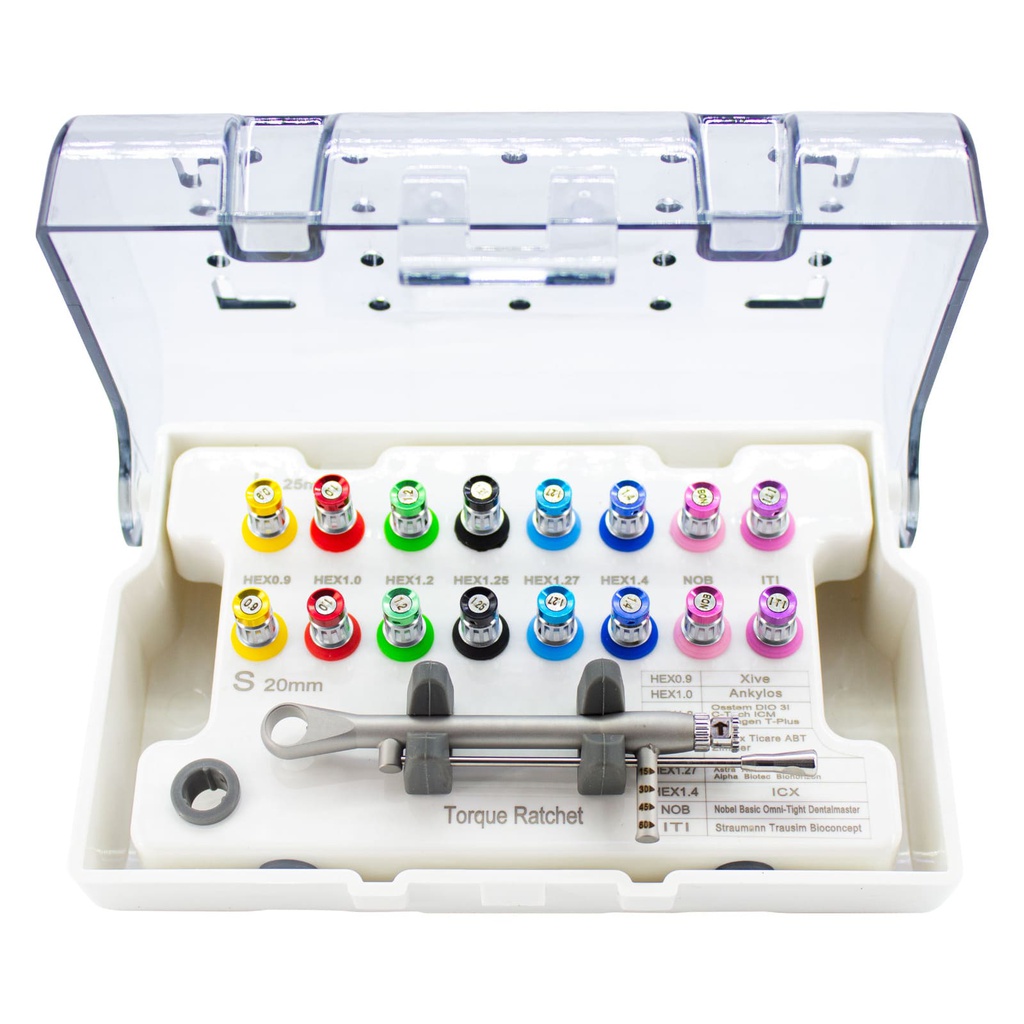 Kit Protésico Universal con Torquímetro manual IT02 Machtig