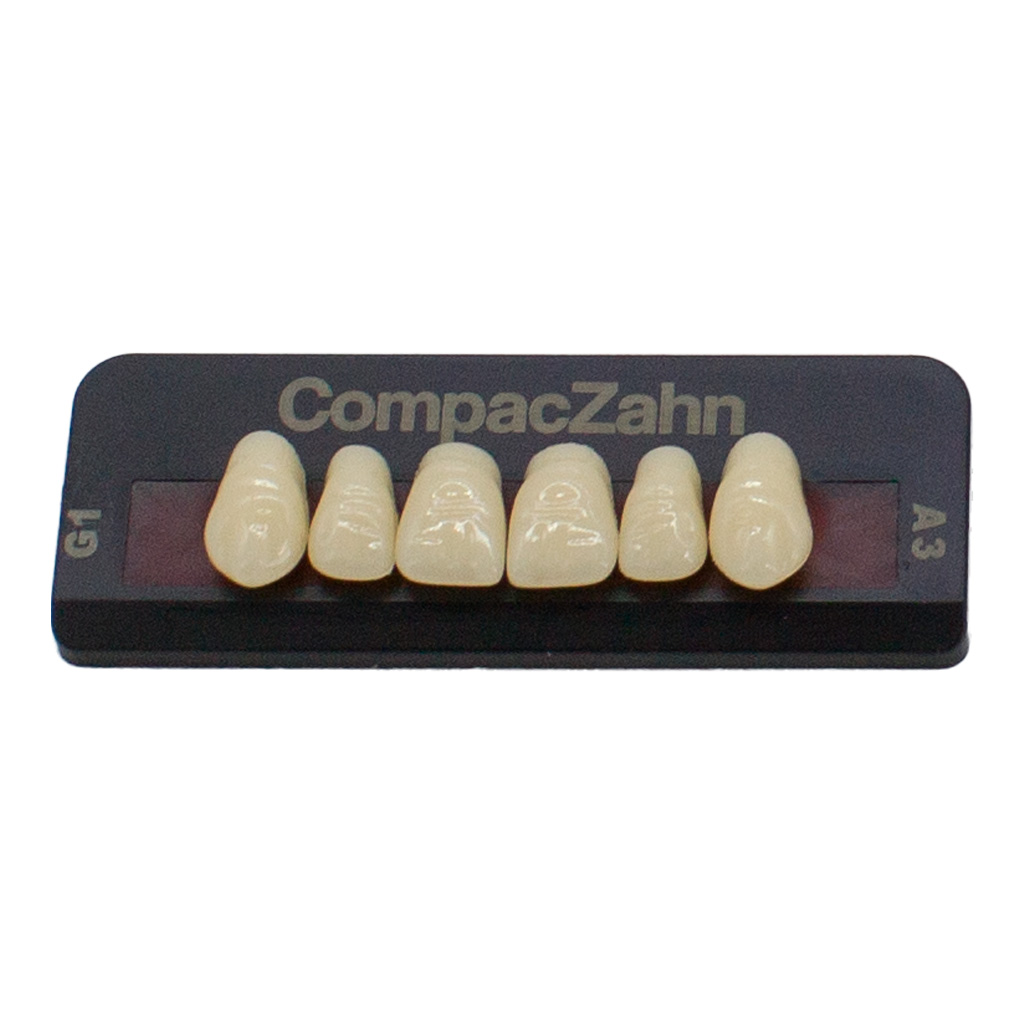 Tableta de Dientes Acrílicos G1 Upper CompacZahn Incidental