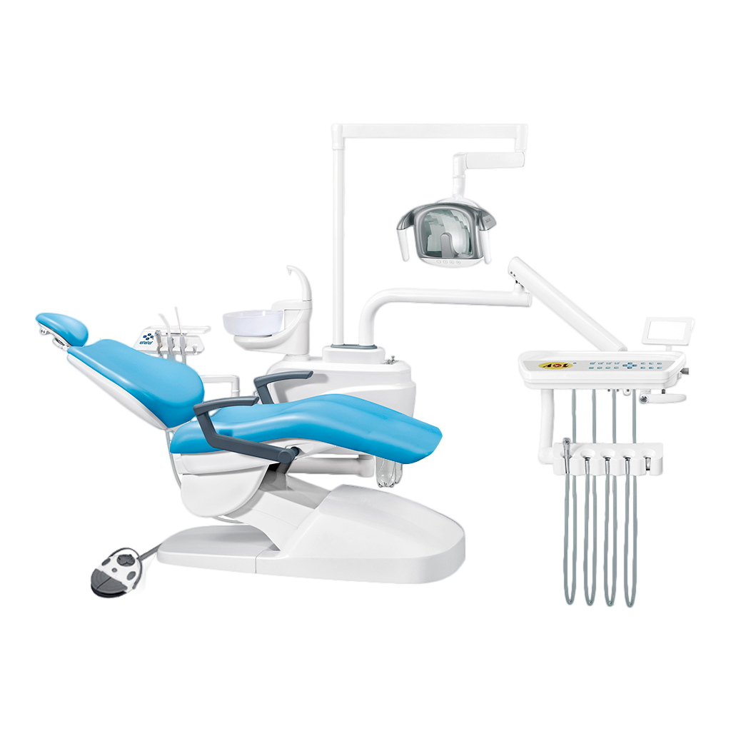 Sillon dental HG Plus 2024 con taburete Anle (estructura blanca)