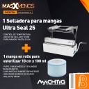 1 Selladora para mangas Ultra Seal 25 + 1 Manga en rollo para Esterilizar 10 cm x 100 mt Machtig