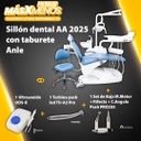 1 Sillón dental AA 2025 con taburete Anle + Accesorios