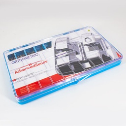 Kit 100 Casos Brackets Metálicos Advanced Series Orthometric