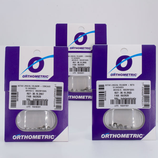 Set 10 Botones Linguales Adhesivos Orthometric