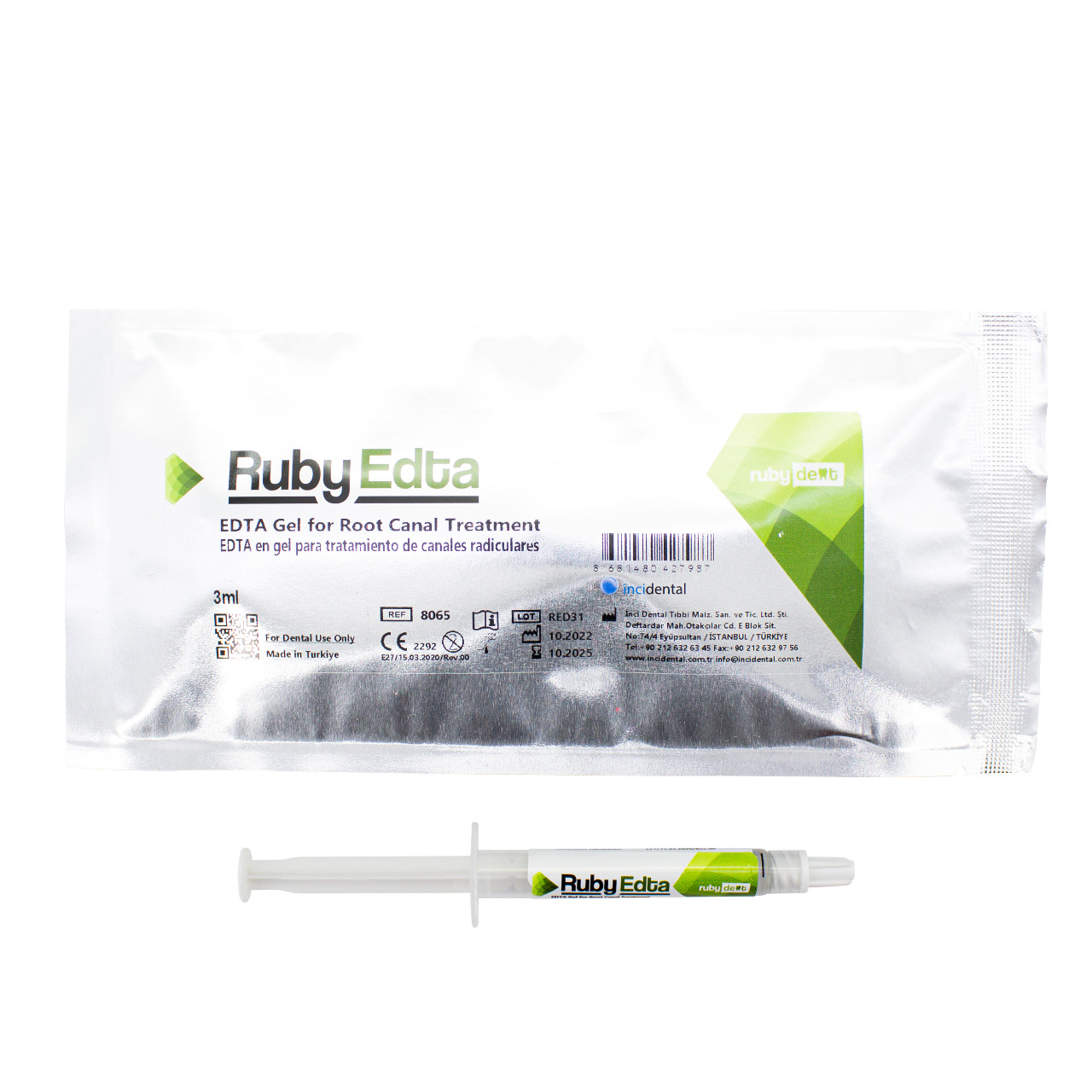 Gel Desobturador EDTA al 17% RubyEdta Incidental