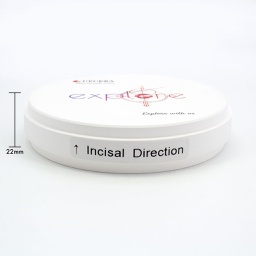 Disco de Zirconio Explore Esthetic Multi Ultra Translucidez TT 22 mm Upcera
