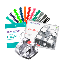 Kit 10 Casos Brackets Metálicos (B+LM+A) Advanced Series Orthometric