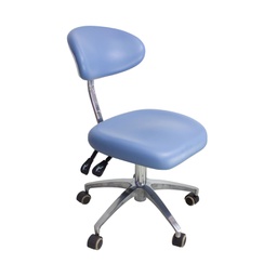 Taburete con respaldo ergonómico base metálica 338B PRO Anle