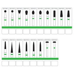 [ROT3448G] Fresa de Diamante Natural FG Grueso Premium Grip