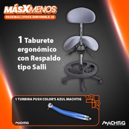 [PACK1843] 1 Taburete ergonómico con Respaldo tipo Salli Machtig + Regalo