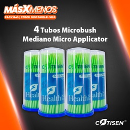 [PACK1845] 4 Tubos Microbrush Mediano Micro Applicator Cotisen