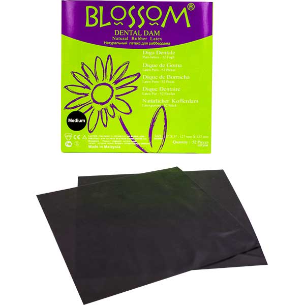 [END3338] Goma Dique Negra 5"x5" Blossom