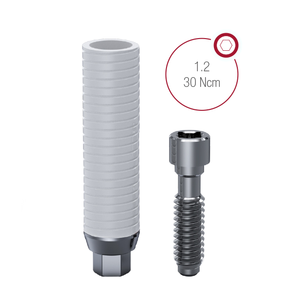 [IMPL554201T] Ucla base CrCo cromo-cobalto HIL con hexágono DSP