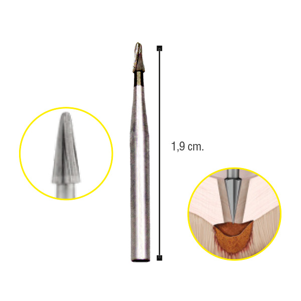 [ROT3209] Fresa de carburo Fissurotomy FG Ehros