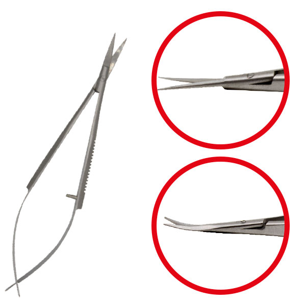 Tijera Castroviejo acero Machtig